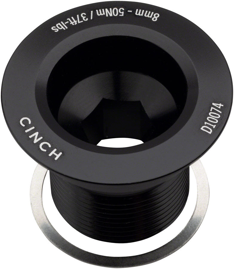 Race Face CINCH Crank Bolt with Washer - NDS, M18, Gloss Black