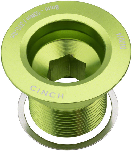 Race Face CINCH Crank Bolt with Washer - NDS, M18, Gloss Green
