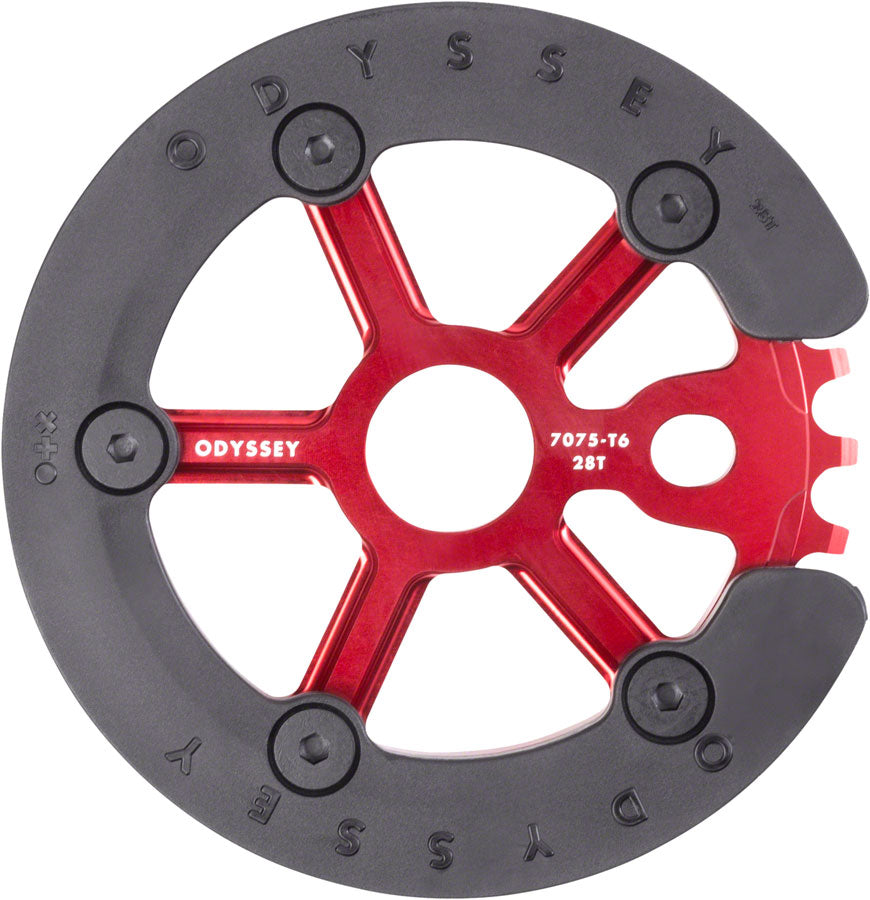 Odyssey Utility Pro Guard Sprocket - 28t, Anodized Red