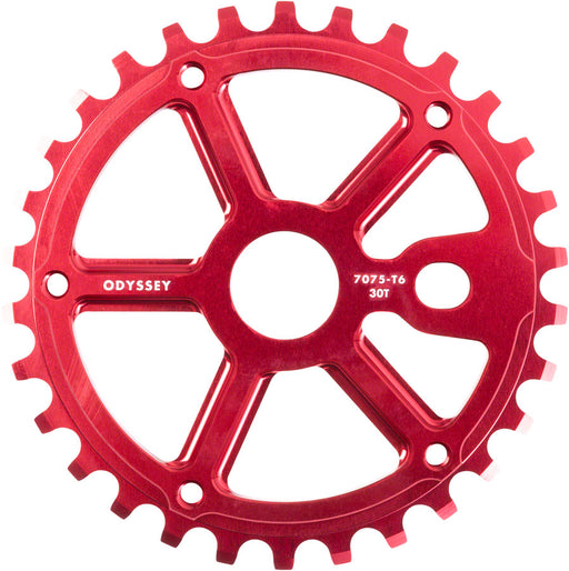 Odyssey Utility Pro Sprocket (No Guard) - 30t, Anodized Red
