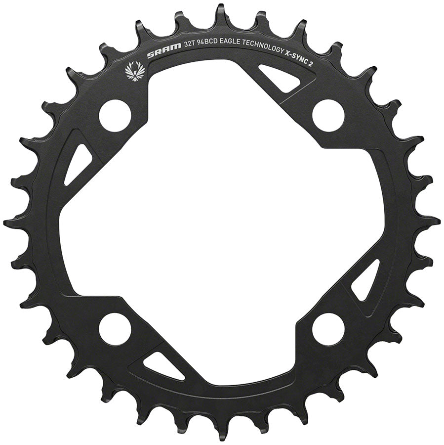 SRAM X-SYNC 2 Eagle E-MTB Chainring - 32t, 94 BCD, Aluminum, Black