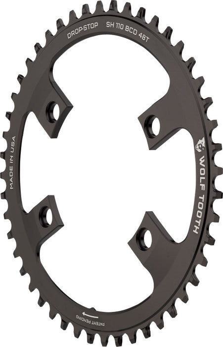 Wolf Tooth Components Drop-Stop Chainring: 48T x 110 Shimano Asymmetric