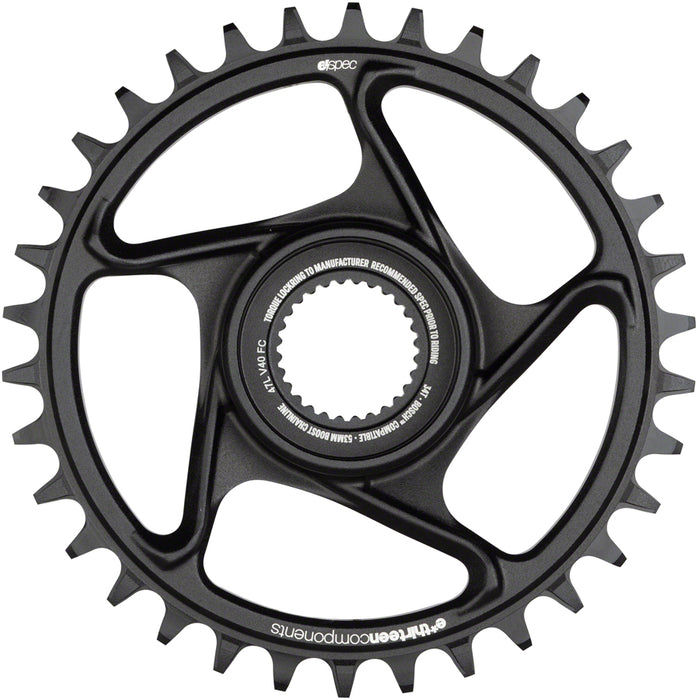 E*thirteen e*spec Aluminum Chainring, Bosch CX Gen 4, 34t - Black