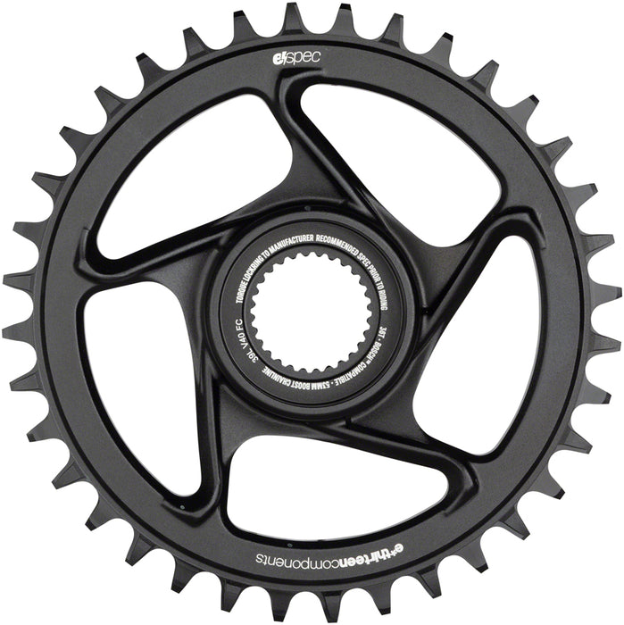 E*thirteen e*spec Aluminum Chainring, Bosch CX Gen 4, 36t - Black