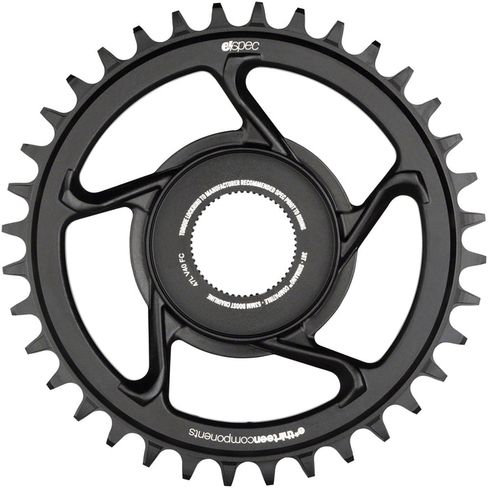 E*thirteen e*spec Aluminum Chainring, Shim EP8/E8000, 36t - Black