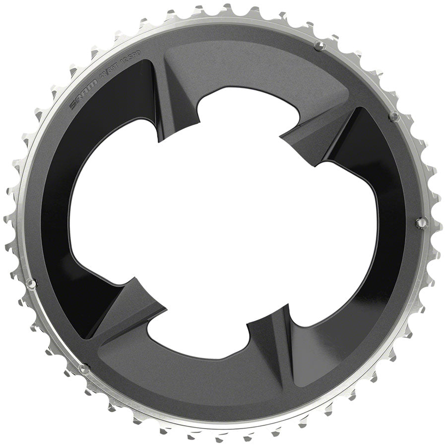 SRAM Rival 2x12-Speed Outer Chainring - 48t, 107 BCD, Black, For use with 35t Inner