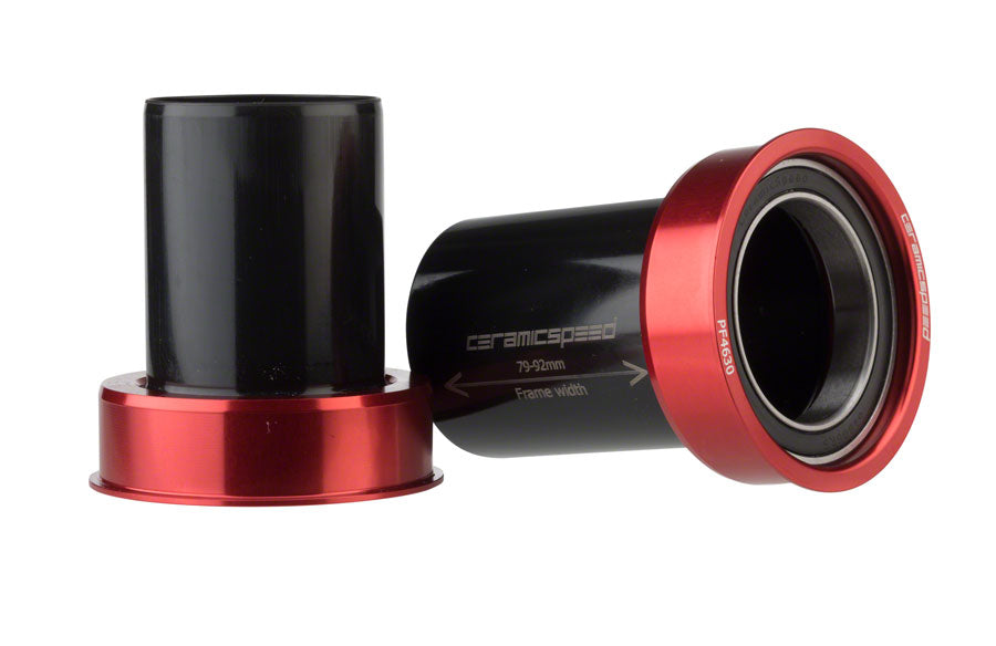 CeramicSpeed PF4630 Bottom Bracket: PF30/BBright/386EVO, 30mm Spindle, Red