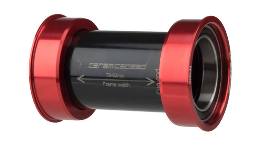 CeramicSpeed PF4630 Bottom Bracket: PF30/BBright/386EVO, 30mm Spindle, Red