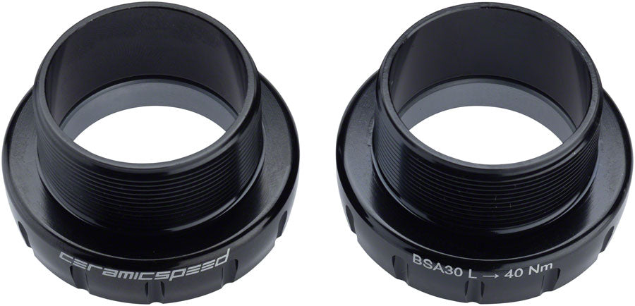 CeramicSpeed BSA30 Bottom Bracket: Coated, BSA Thread, 30mm Spindle, Black