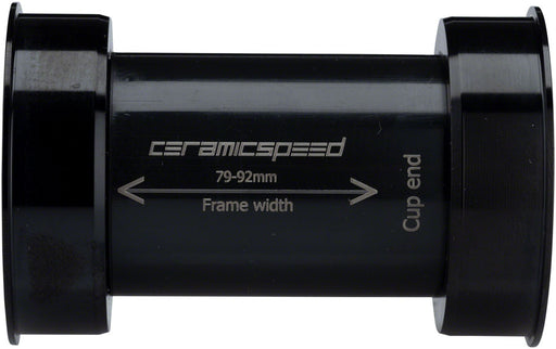 CeramicSpeed EVO386 Bottom Bracket: Coated, 86mm, 24mm Spindle, Black