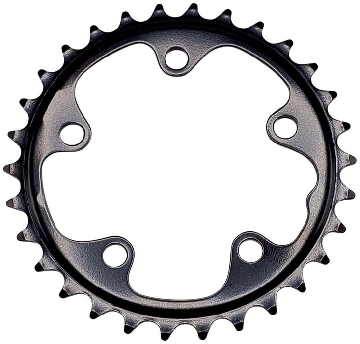 FSA (Full Speed Ahead) Steel Road Chainring - 30t, 80mm BCD, Black