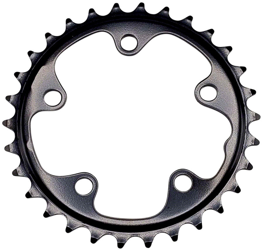 FSA (Full Speed Ahead) Steel Road Chainring - 30t, 80mm BCD, Black