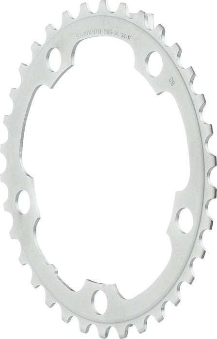 Shimano Sora 3450 Chainring - 34t, 110mm BCD, 9-Speed, Silver