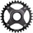 Shimano STEPS SM-CRE80 eBike Chainring - 34t, 56.5mm Chainline, Without Chainguide, Black