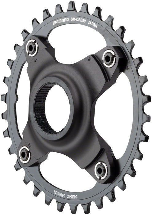 Shimano STEPS SM-CRE80-B Chainring without Chainguide, 53mm Boost Chainline, 34t