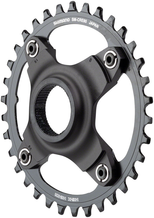 Shimano STEPS SM-CRE80-B Chainring without Chainguide, 53mm Boost Chainline, 34t