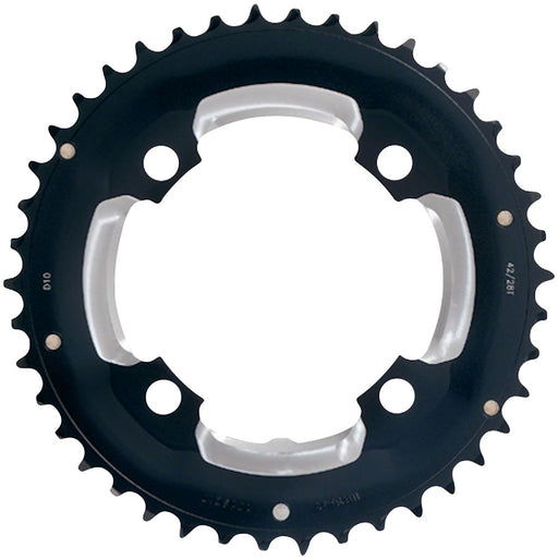 FSA (Full Speed Ahead) MTB Pro Double Chainring - 36t, 104 BCD, 4-Bolt, Aluminum, D10, Black