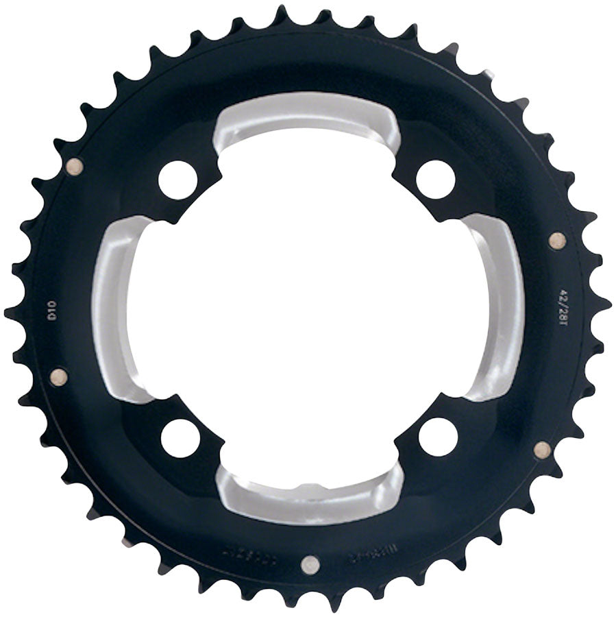 FSA (Full Speed Ahead) MTB Pro Double Chainring - 36t, 104 BCD, 4-Bolt, Aluminum, D10, Black