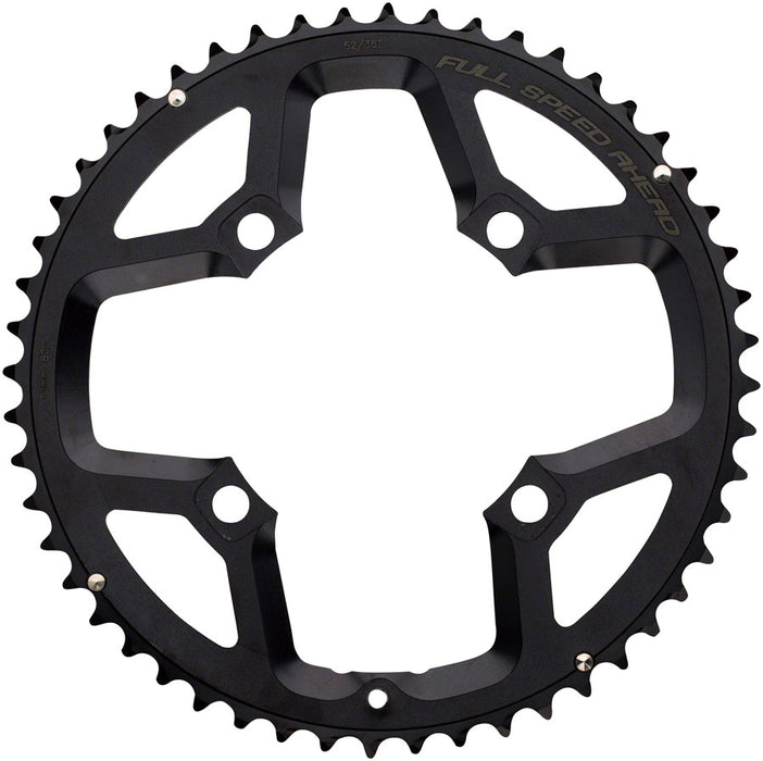 FSA (Full Speed Ahead) Gossamer ABS Chainring - 52t, 110 FSA ABS BCD, 4-Bolt, Aluminum, N10/N11, Black