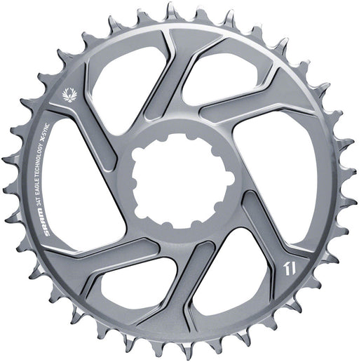 SRAM 34T X-Sync 2 Direct Mount Eagle Chainring 3mm Boost Offset, Polar Gray