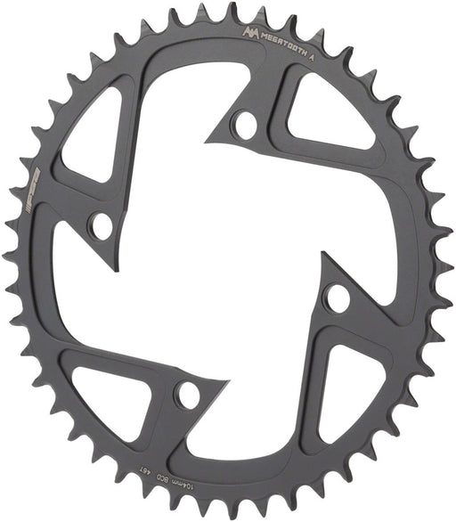 Full Speed Ahead Ebike MegaTooth Chainring for Bosch Gen 4 - 48t, 104 BCD, 4-Bolt, Aluminum, Black