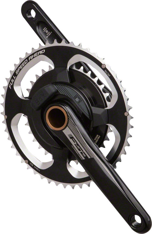 FSA (Full Speed Ahead) PowerBox Alloy Power Meter Crankset - 175mm, 11-Speed, 50/34t, 110 FSA ABS BCD, 392 EVO Spindle Interface, Black