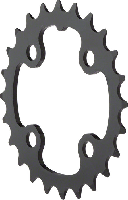 TruVativ/SRAM 24T x 64mm 9 Speed/ 2x10 Chainring Black Alloy