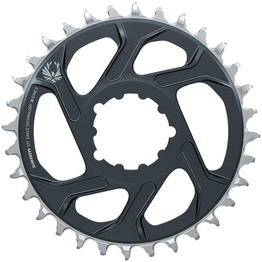 SRAM, Eagle, Chainring, Teeth: 32, Speed: 11/12, BCD: Direct Mount, Aluminum, Lunar/Polar Grey, 3mm