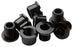 Race Face Chainring Bolt/Nut Set - M8 x 8.5mm, Hex,  Aluminum,  Black, Set of 4