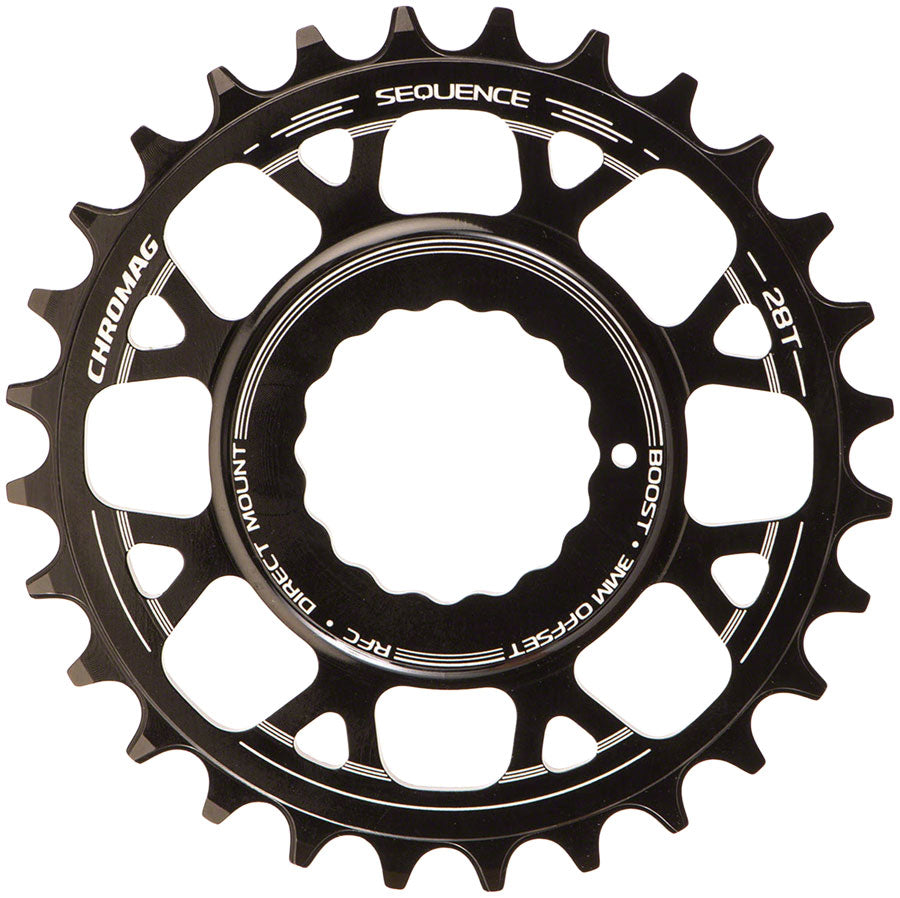 Chromag Sequence Boost Direct Mount Chainring - 28t, For RaceFace Cranks with Cinch System