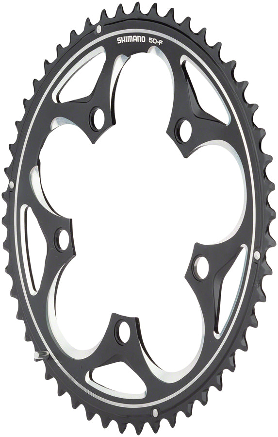 Shimano R565 Chainring - 50t, 110 BCD, 5-Bolt, 10-Speed, Black