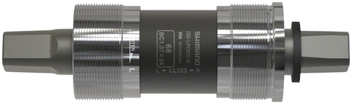 Shimano BB-UN300-K Bottom Bracket - English, 68 x 127.5mm Spindle, Square Taper JIS, For Chain Case