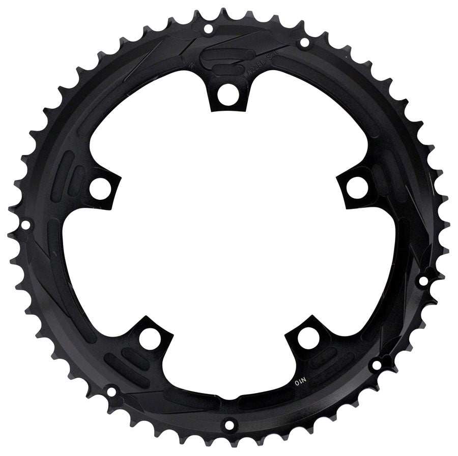 FSA (Full Speed Ahead) Super Road Chainring - 52t, 130 BCD, 5-Bolt, Aluminum, N10, Black