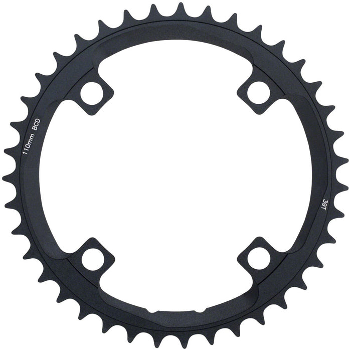 FSA (Full Speed Ahead) Super ABS Road Chainring - 39t, 110 BCD, 4-Bolt, Aluminum, N10/N11, Black