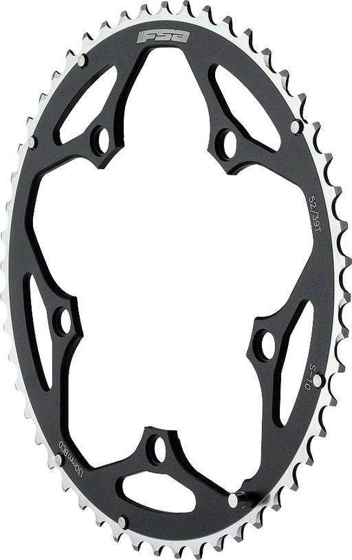 FSA Pro Road Chainring - 52t, 130 BCD, Aluminum, N11, Black