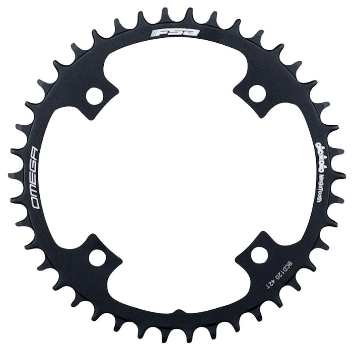 FSA (Full Speed Ahead) Omega 1x Chainring - 42t, 120mm BCD, Black