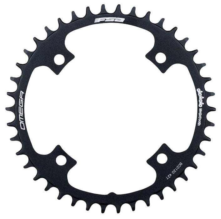 FSA (Full Speed Ahead) Omega 1x Chainring - 40t, 120mm BCD, Black