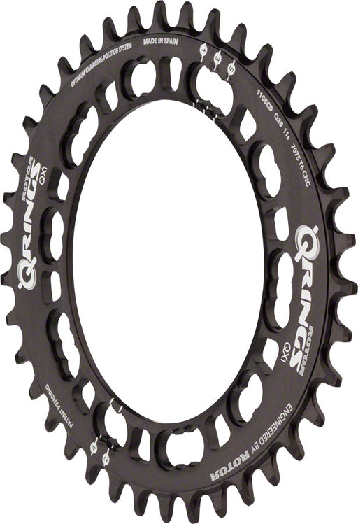 Rotor QCX1 110 x 5 BCD Three Oval Position Chainring: 40t for 1x Drivetrains