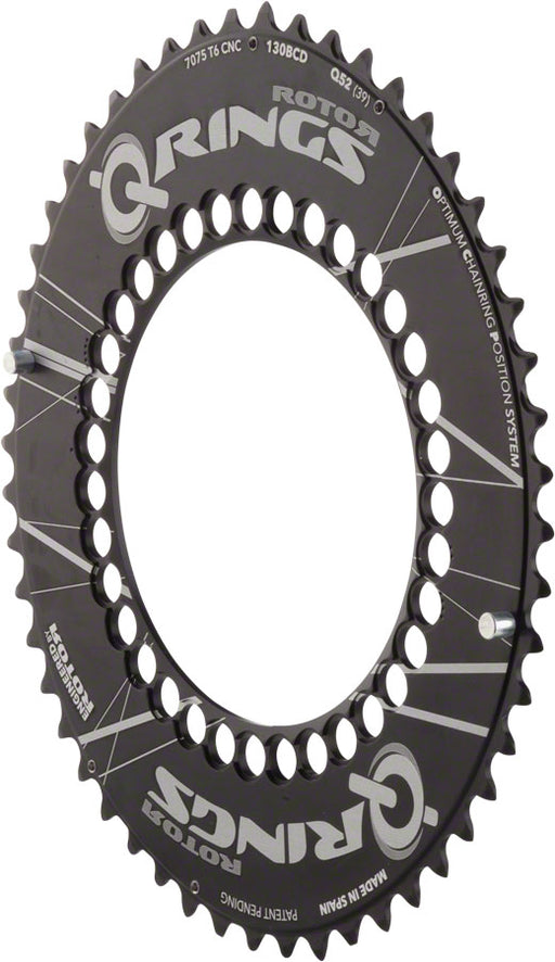Rotor Aero Q-Ring 130mm x 5 BCD Five Position Oval Chainring: 53t Outer for