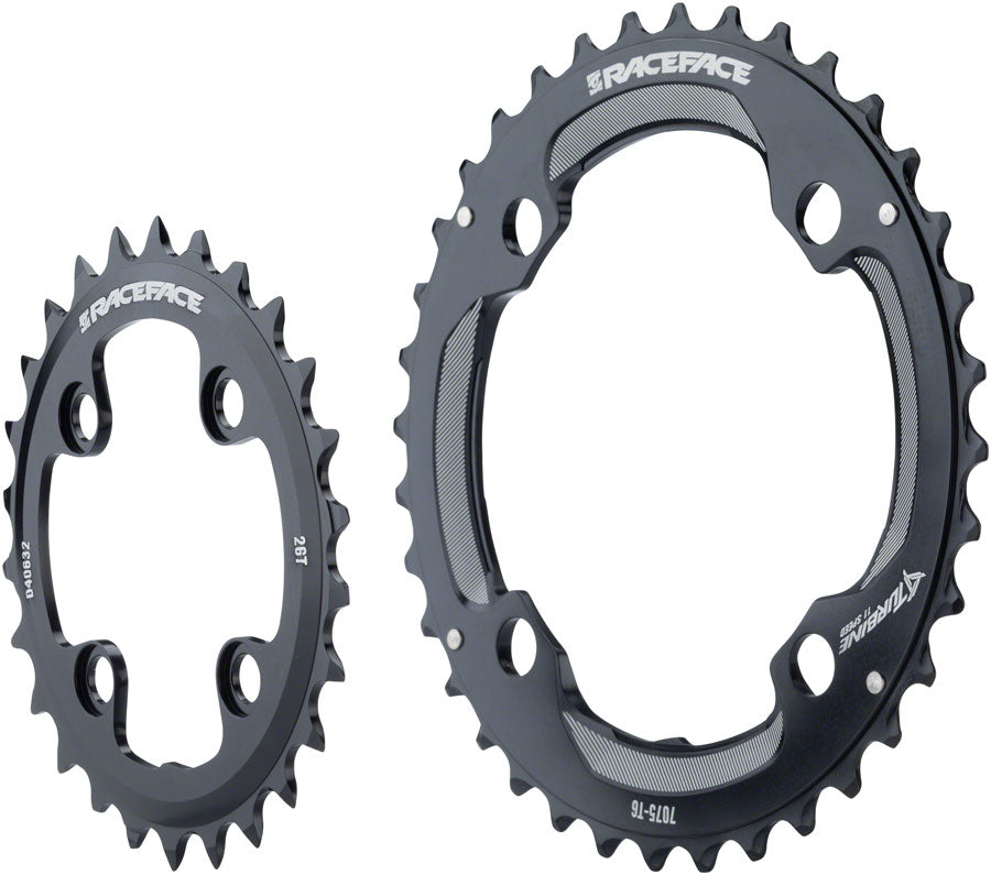 Race Face Turbine 11-Speed Chainring: 64/104mm BCD, 28/38t, Black