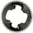 SRAM Force 2x12-Speed Outer Chainring - 46t, 107 BCD, 4-Bolt, Polar Grey, For use with 33t Inner