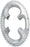 Shimano 105 FC-R7000 53t 4x110 bcd Asymmetric Chainring, Silver