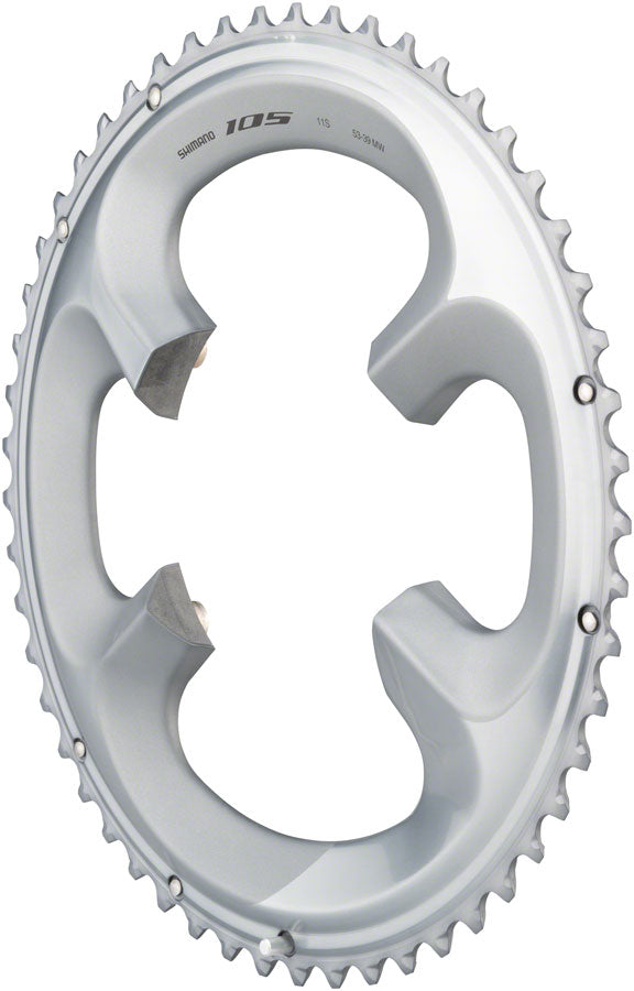 Shimano 105 FC-R7000 53t 4x110 bcd Asymmetric Chainring, Silver