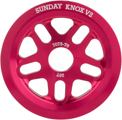 Sunday Knox V2 Sprocket - 28t, Anodized Fuschia