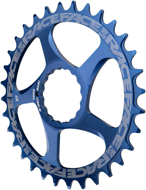 Race Face Narrow Wide Chainring: Direct Mount CINCH, 36t, Blue