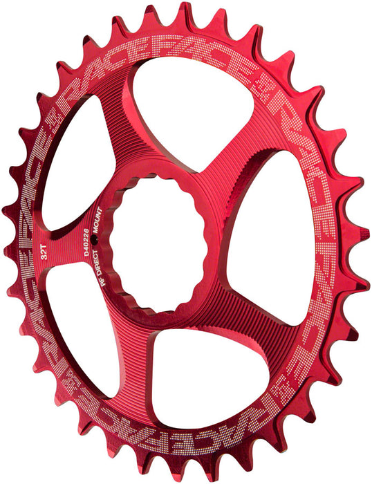 Race Face Narrow Wide Chainring: Direct Mount CINCH, 36t, Red