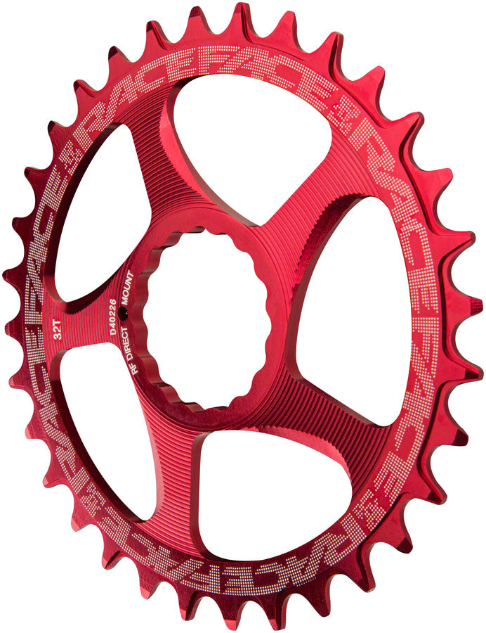 Race Face Narrow Wide Chainring: Direct Mount CINCH, 36t, Red