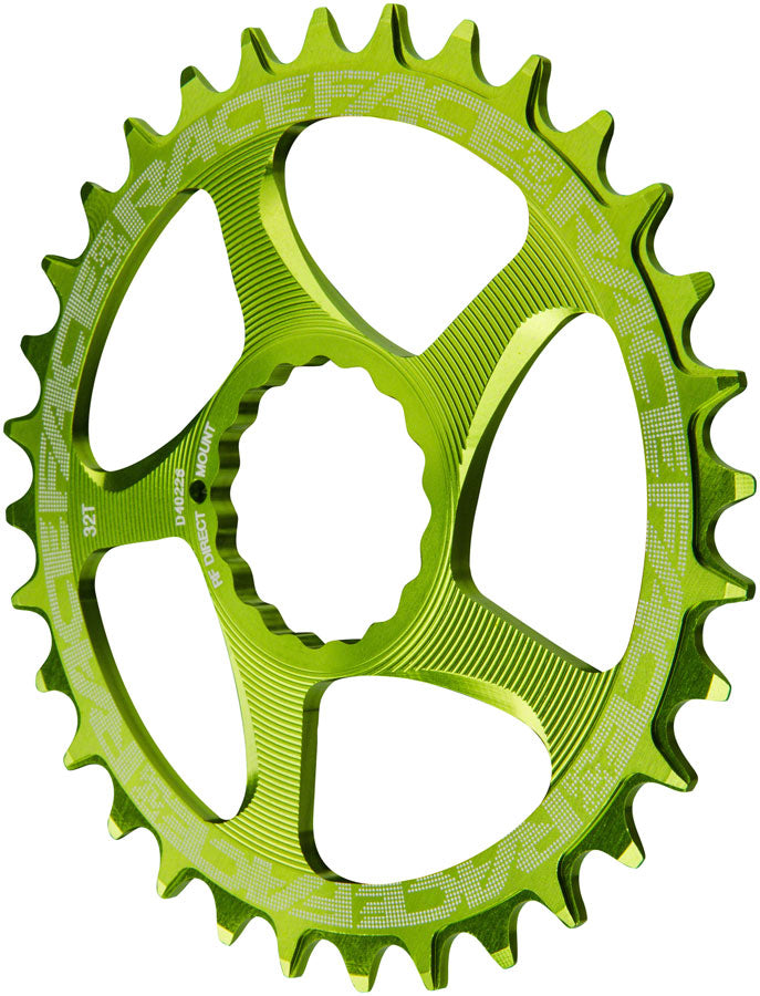 Race Face Narrow Wide Chainring: Direct Mount CINCH, 26t, Green