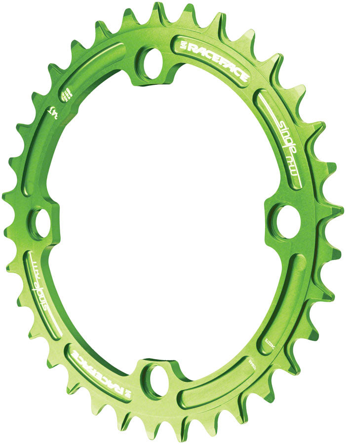 Race Face Narrow Wide Chainring: 104mm BCD, 36t, Green