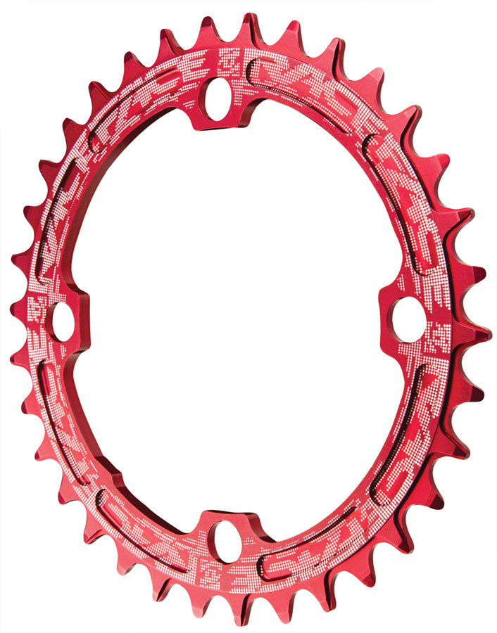 Race Face Narrow Wide Chainring: 104mm BCD, 36t, Red